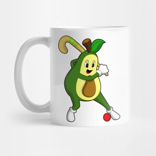 Avocado at Hockey with Hockey bat Mug